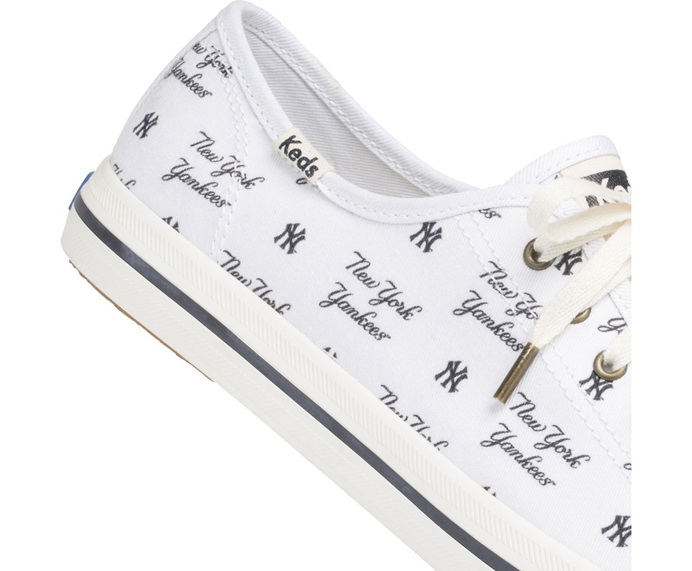 Basket Keds Femme Blanche - Kickstart Mlb® - 375-OZVWTJ